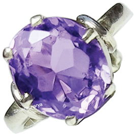 925 Sterling Silver Natural Purple Amethyst Ring Handmade Jewelry, 8.5 Us  at Rs 722/piece in Jaipur
