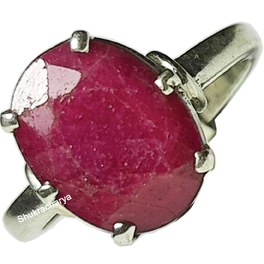 Chopra Gems Unique & Effective 100% Original Ruby Manik Stone Ring for Men  & Women